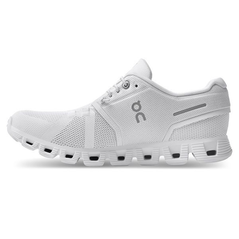 White Women's On Running Cloud 5 Sneakers | 3075461_PH