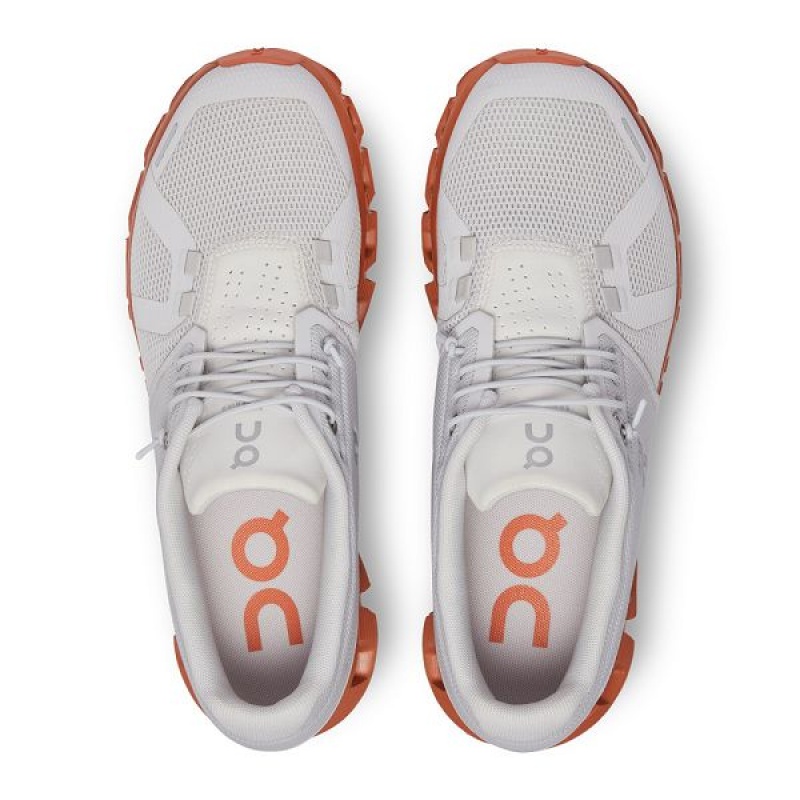 White Women's On Running Cloud 5 Sneakers | 4513978_PH