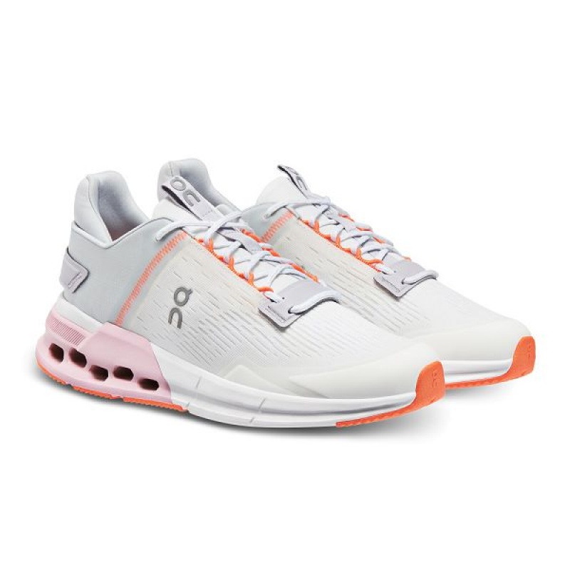 White Women's On Running Cloudnova Flux Sneakers | 4167509_PH