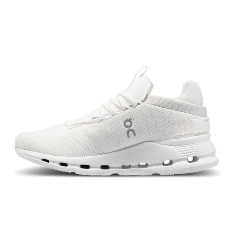 White Women's On Running Cloudnova Sneakers | 271658_PH