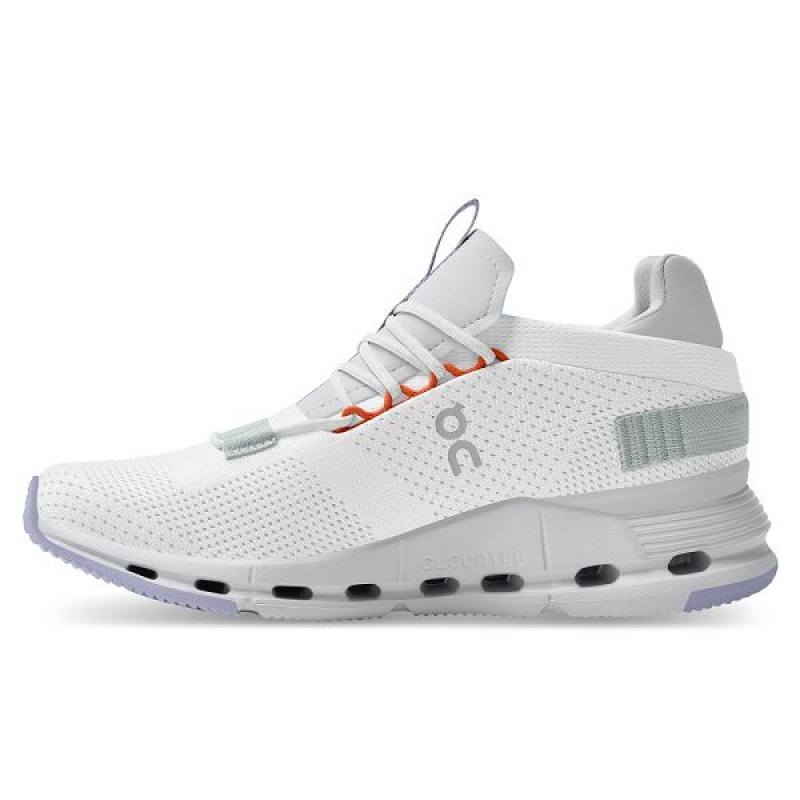 White Women's On Running Cloudnova Sneakers | 6041798_PH