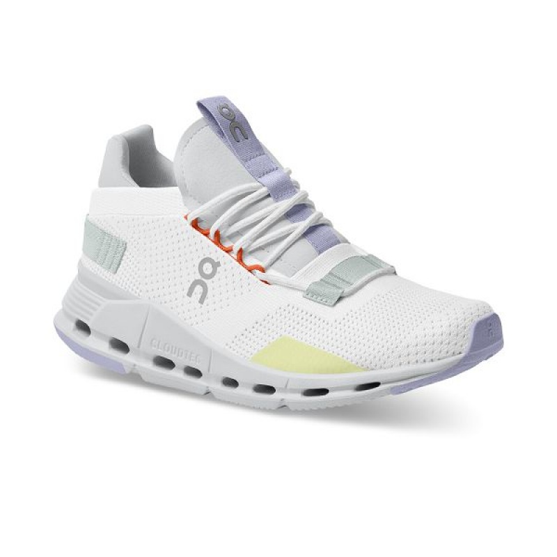 White Women's On Running Cloudnova Sneakers | 6041798_PH