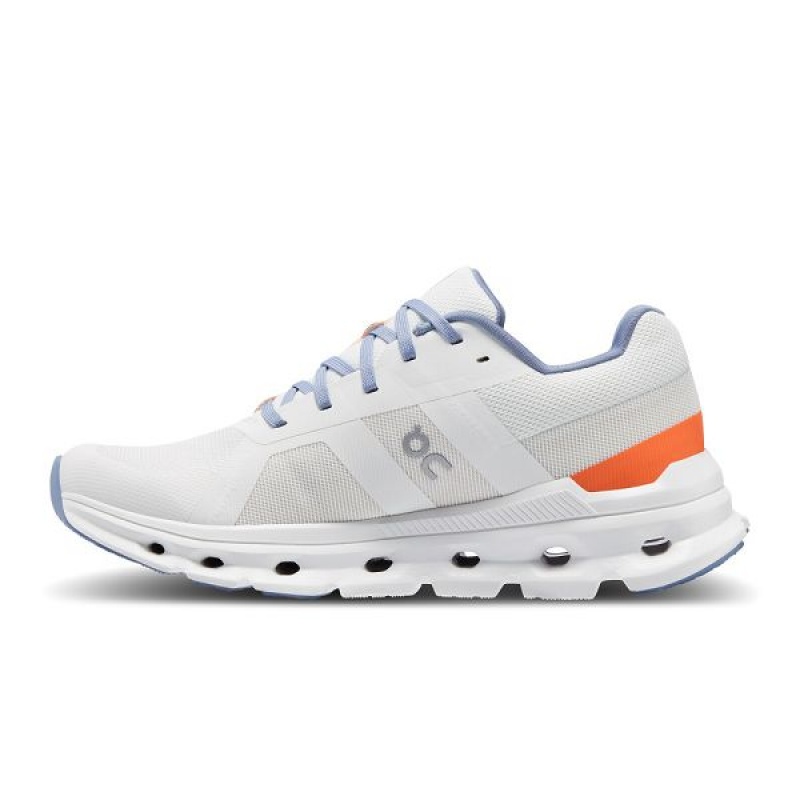 White Women's On Running Cloudrunner Road Running Shoes | 6810437_PH