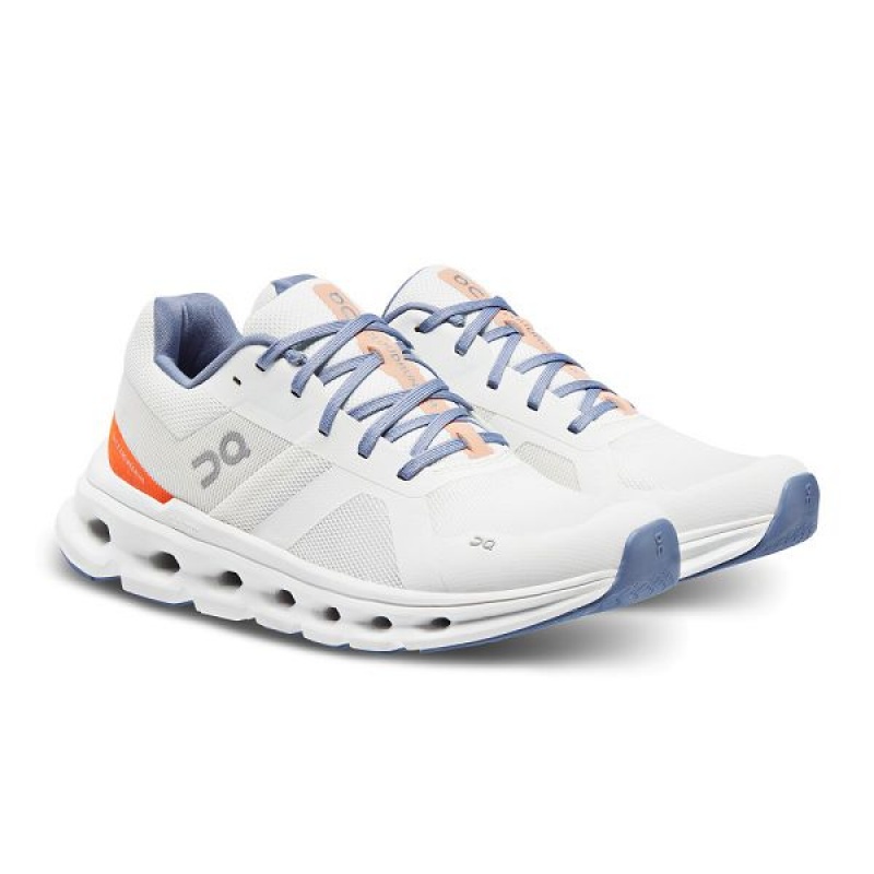 White Women's On Running Cloudrunner Road Running Shoes | 6810437_PH