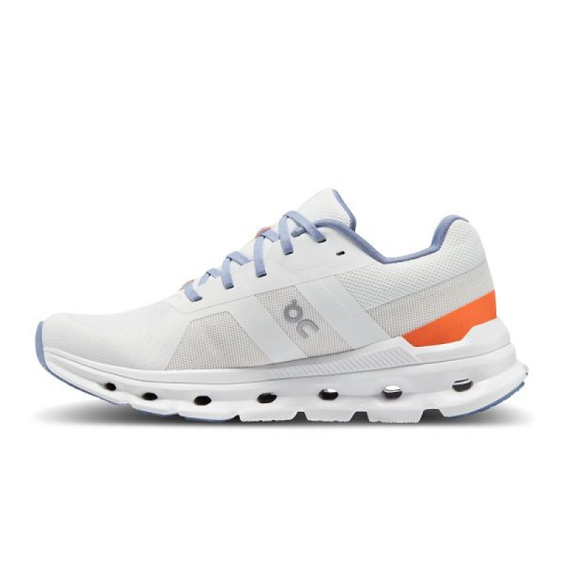 White Women's On Running Cloudrunner Wide Road Running Shoes | 4235608_PH