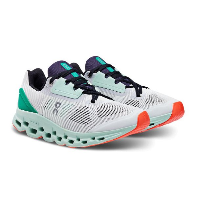 White Women's On Running Cloudstratus Road Running Shoes | 7085629_PH