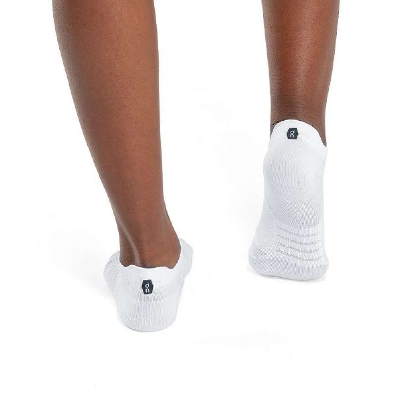 White Women's On Running Performance Low Socks | 5238709_PH