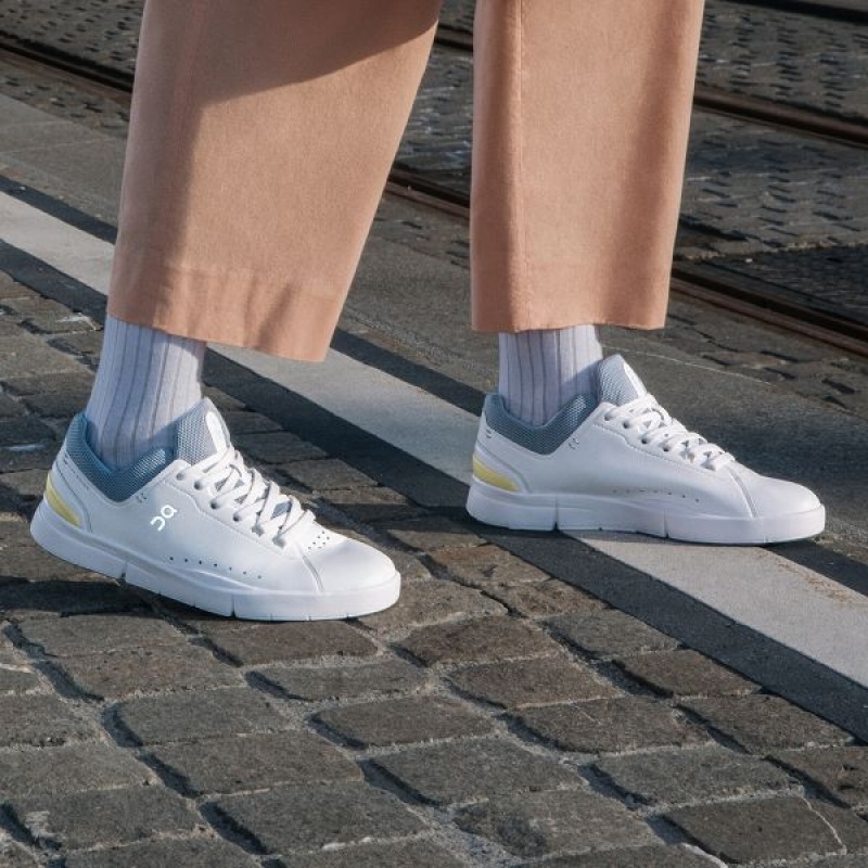 White Women's On Running THE ROGER Advantage Sneakers | 189652_PH