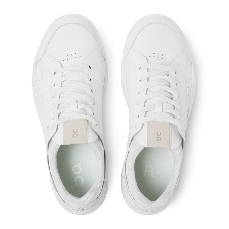 White Women's On Running THE ROGER Centre Court Sneakers | 5824037_PH