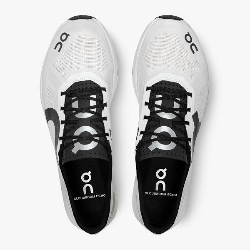 White / Black Men's On Running Cloudboom Echo 1 Road Running Shoes | 6025748_PH