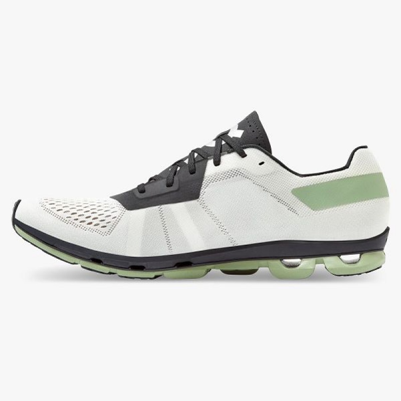 White / Black Men's On Running Cloudflash 2 Road Running Shoes | 2497135_PH