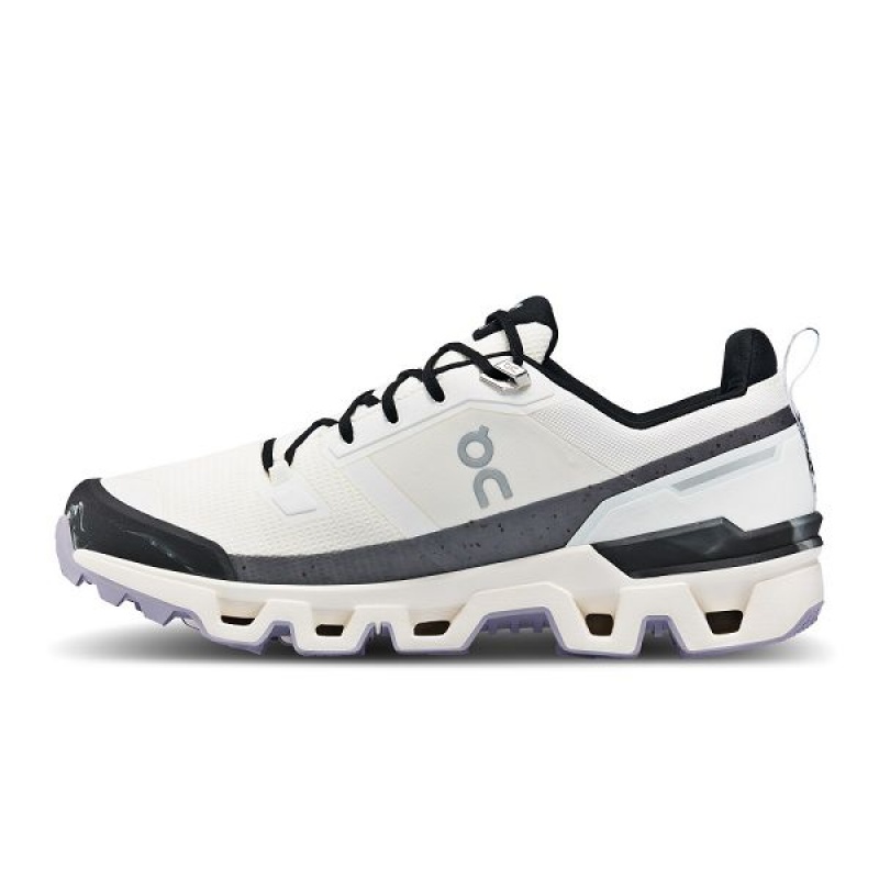 White / Black Men's On Running Cloudwander Waterproof Hiking Shoes | 5689134_PH