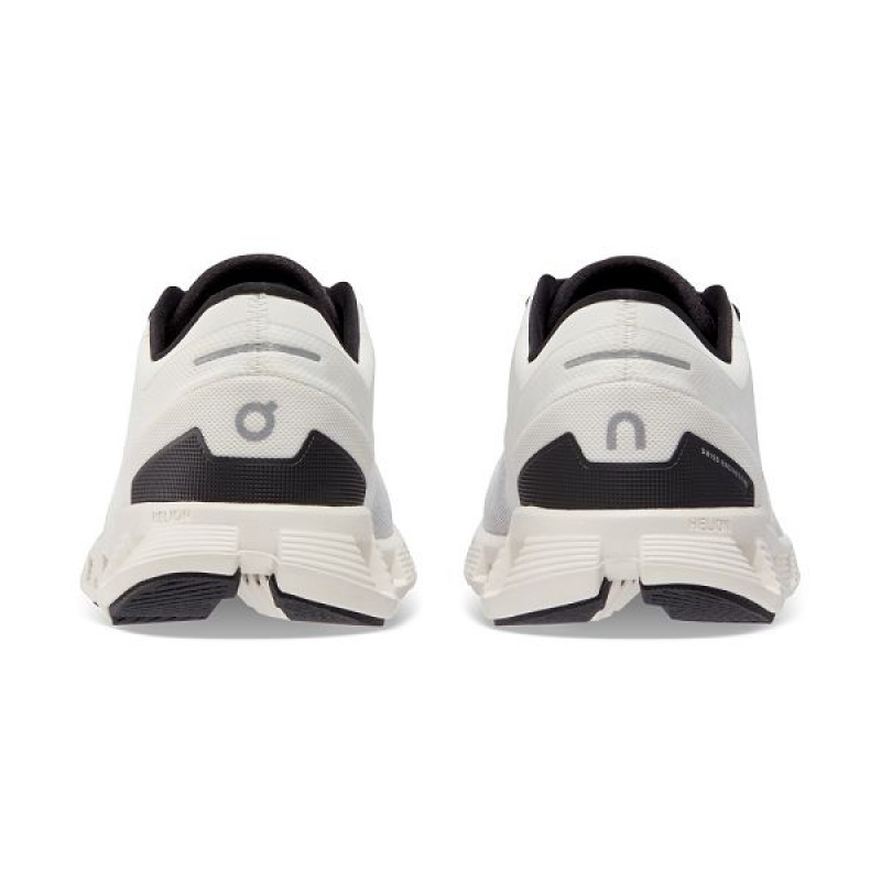 White / Black Women's On Running Cloud X 3 Road Running Shoes | 9176428_PH