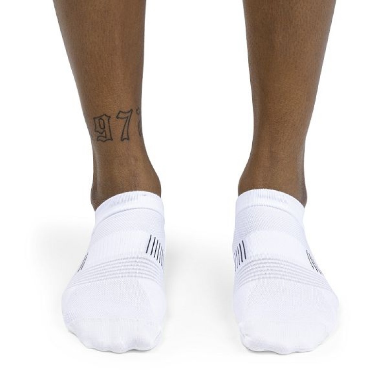 White / Black Women's On Running Ultralight Low Socks | 7805349_PH