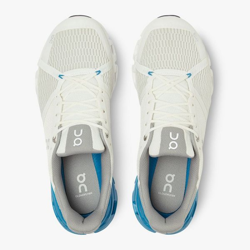 White / Blue Men's On Running Cloudflyer 3 Road Running Shoes | 5483026_PH