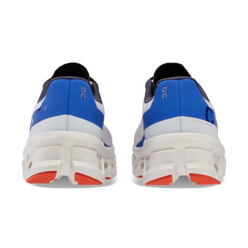 White / Blue Men's On Running Cloudmonster Road Running Shoes | 7658193_PH