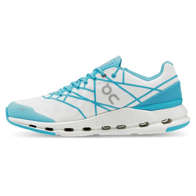 White / Blue Men's On Running Cloudnova Z5 Sneakers | 5079421_PH