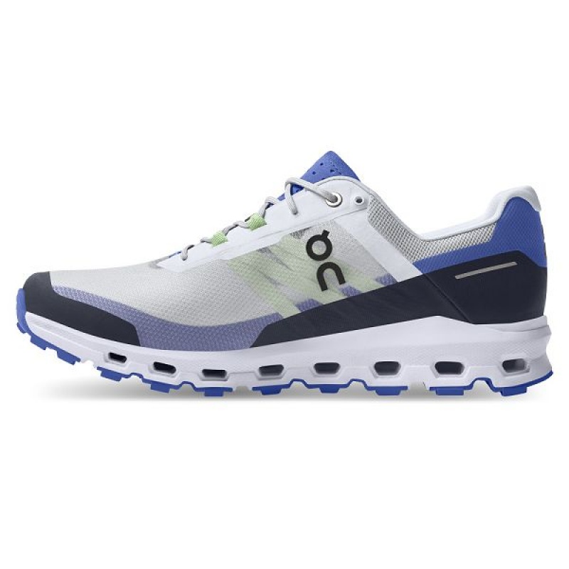 White / Blue Men's On Running Cloudvista Hiking Shoes | 615973_PH