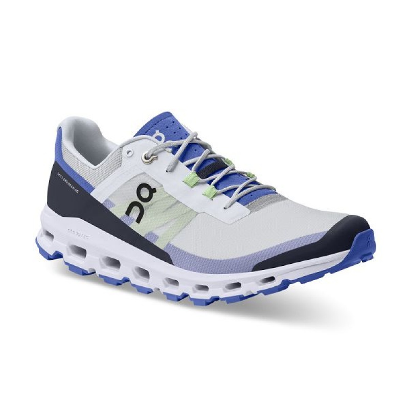 White / Blue Men's On Running Cloudvista Hiking Shoes | 615973_PH