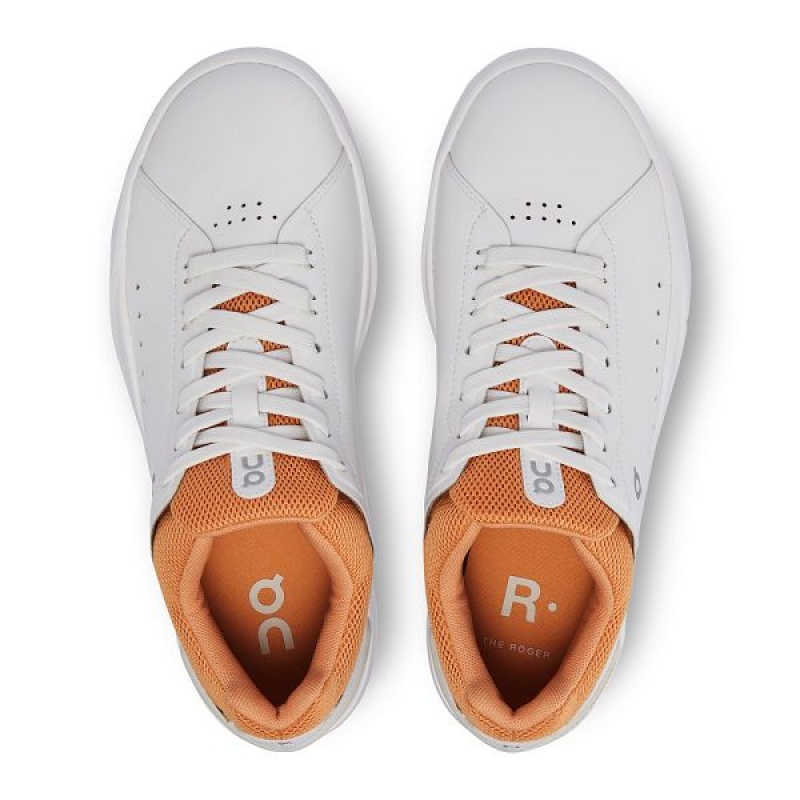 White / Copper Women's On Running THE ROGER Advantage Sneakers | 1972584_PH