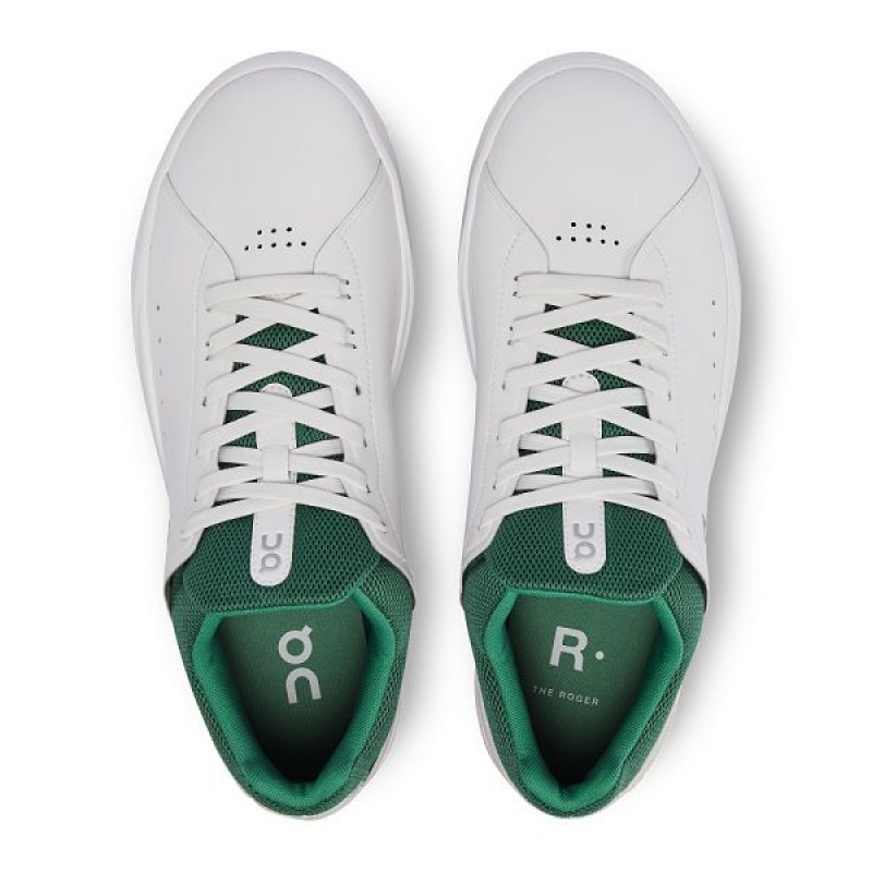 White / Green Men's On Running THE ROGER Advantage Sneakers | 7506824_PH