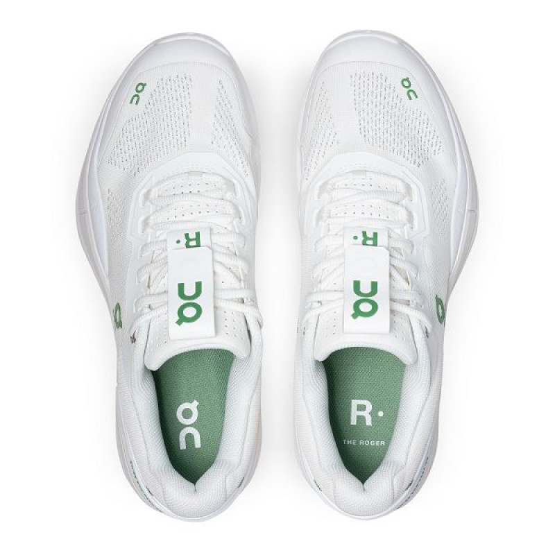 White / Green Men's On Running THE ROGER Pro Tennis Shoes | 6048397_PH