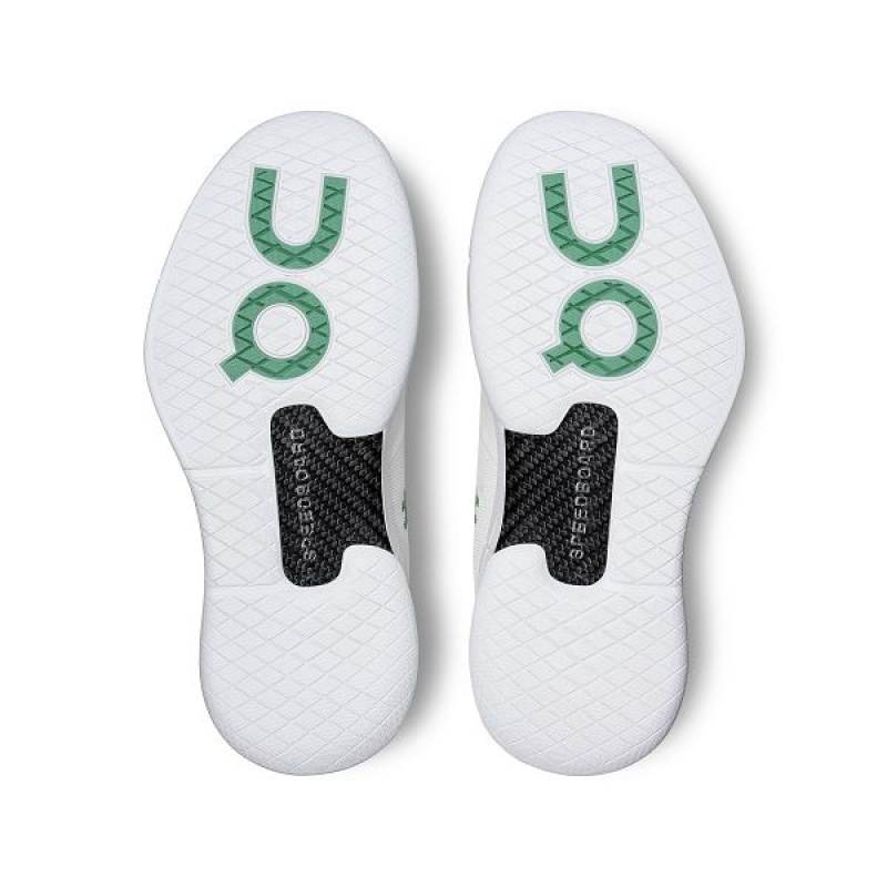 White / Green Women's On Running THE ROGER Pro Tennis Shoes | 468915_PH