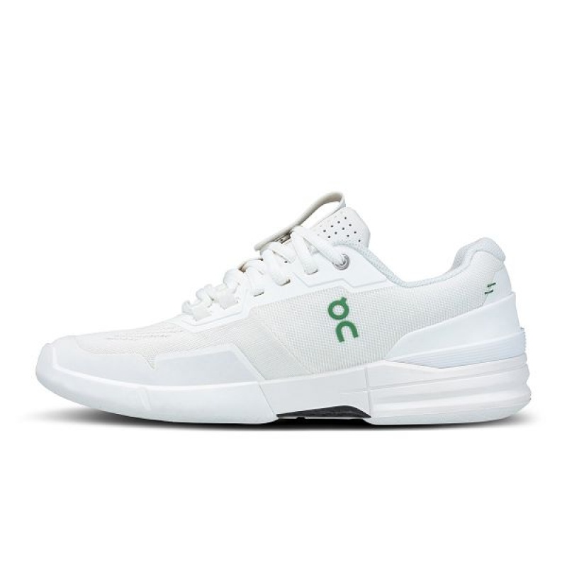 White / Green Women's On Running THE ROGER Pro Tennis Shoes | 468915_PH