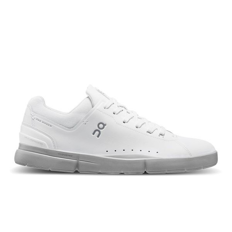 White / Grey Men\'s On Running THE ROGER Advantage Sneakers | 8530619_PH