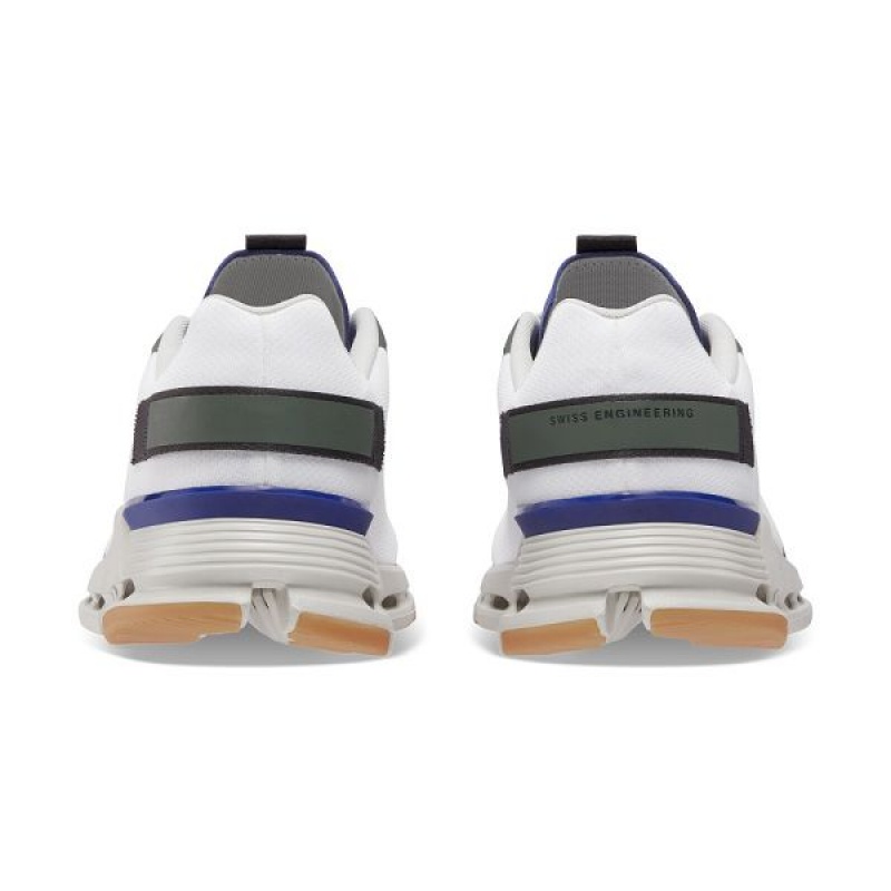 White / Indigo Men's On Running Cloudnova Form Sneakers | 7896251_PH