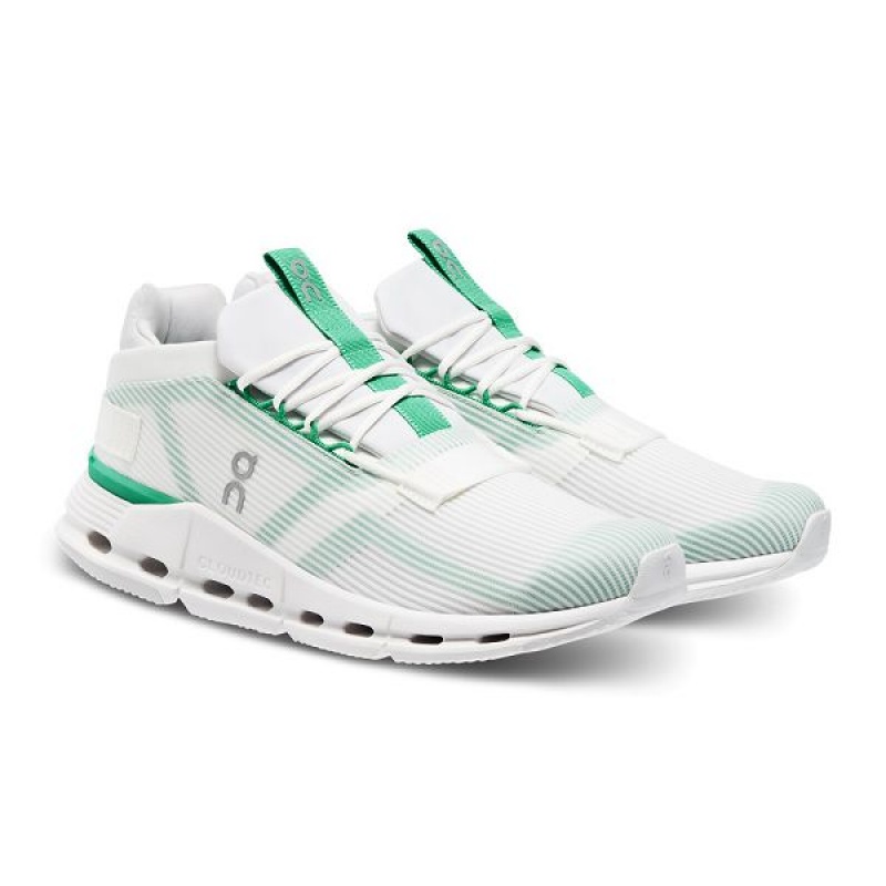 White / Mint Men's On Running Cloudnova Void Sneakers | 4239016_PH