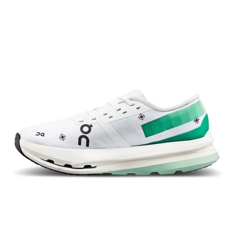 White / Mint Women's On Running Cloudboom Echo 3 Road Running Shoes | 3127086_PH