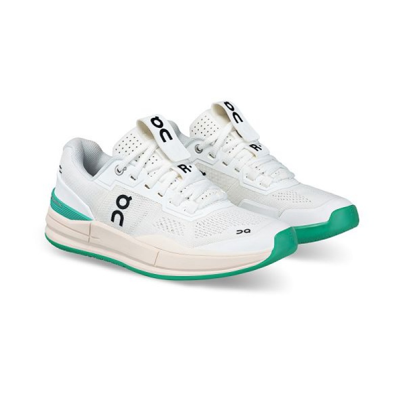 White / Mint Women's On Running THE ROGER Pro Tennis Shoes | 3812564_PH