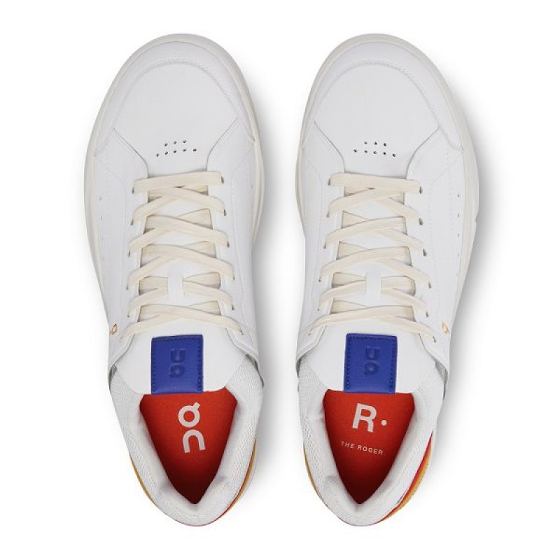 White / Mustard Men's On Running THE ROGER Centre Court Sneakers | 5791046_PH