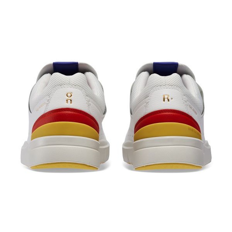 White / Mustard Men's On Running THE ROGER Centre Court Sneakers | 5791046_PH