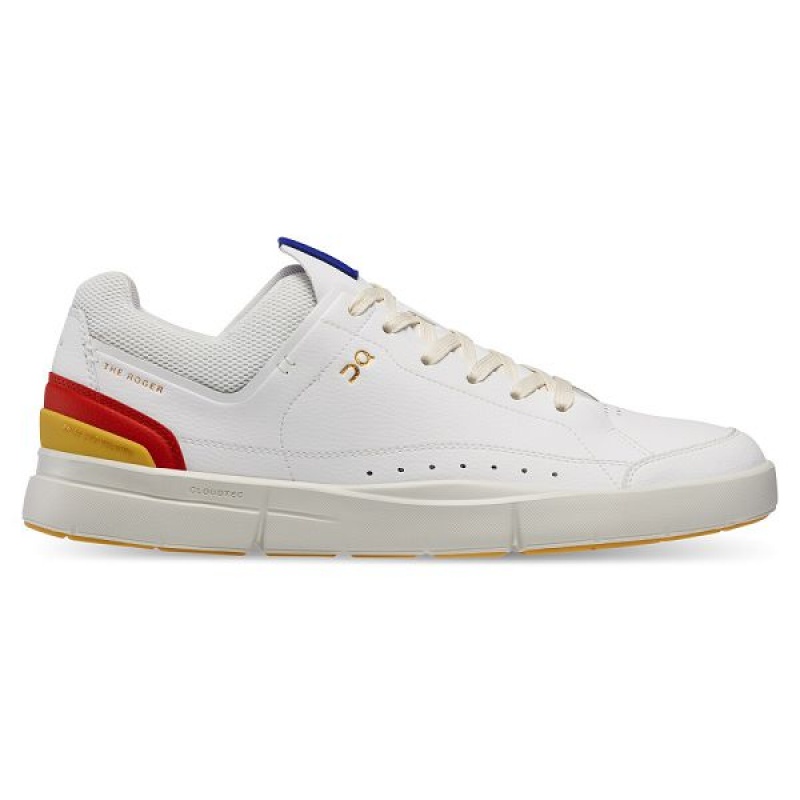 White / Mustard Men\'s On Running THE ROGER Centre Court Sneakers | 5791046_PH