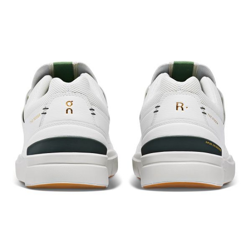 White / Olive Men's On Running THE ROGER Centre Court Sneakers | 8173650_PH