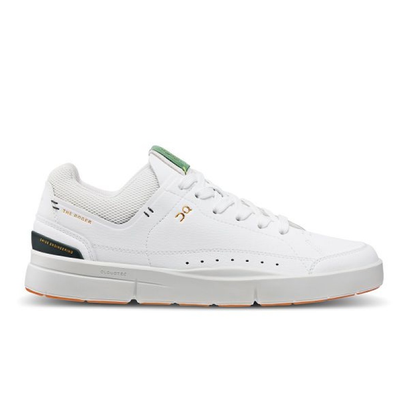 White / Olive Men\'s On Running THE ROGER Centre Court Sneakers | 8173650_PH