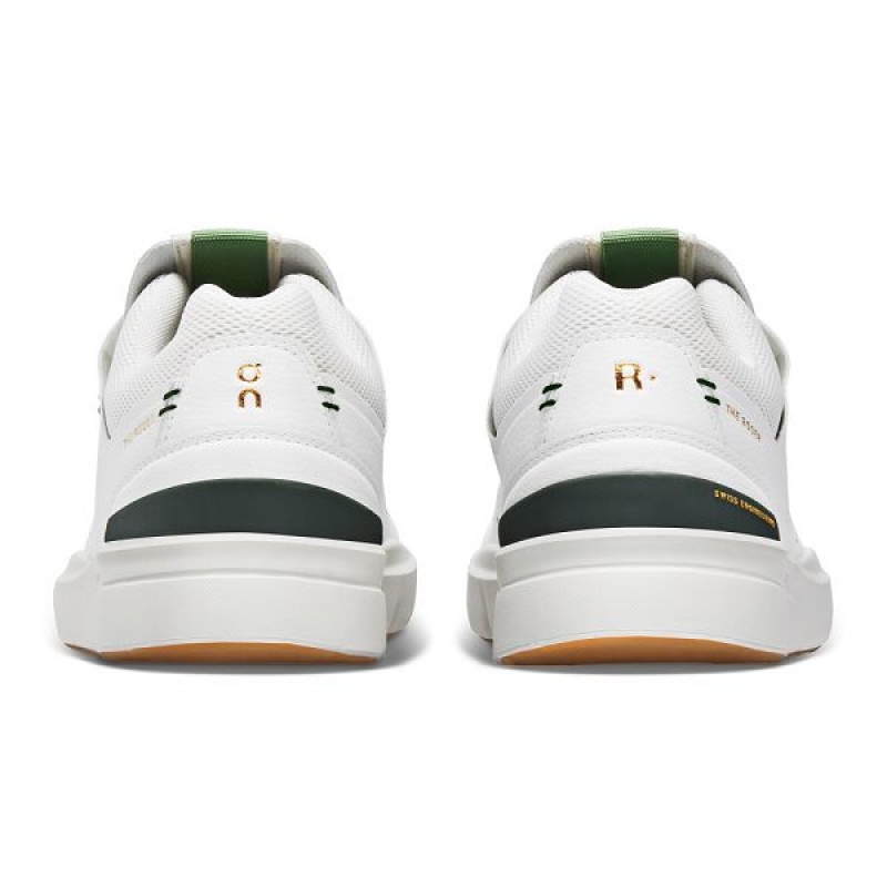 White / Olive Women's On Running THE ROGER Centre Court Sneakers | 6758142_PH