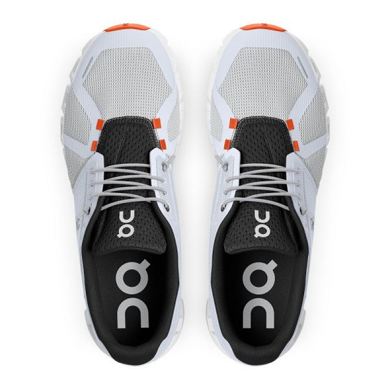 White / Orange Men's On Running Cloud 5 Push Sneakers | 1829503_PH