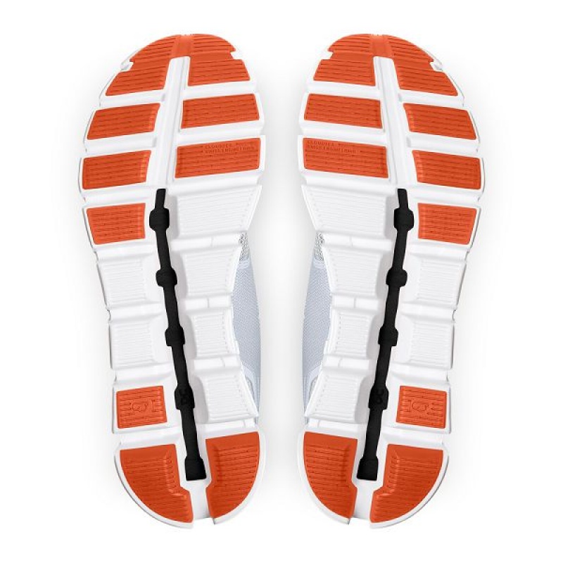 White / Orange Men's On Running Cloud 5 Push Sneakers | 1829503_PH