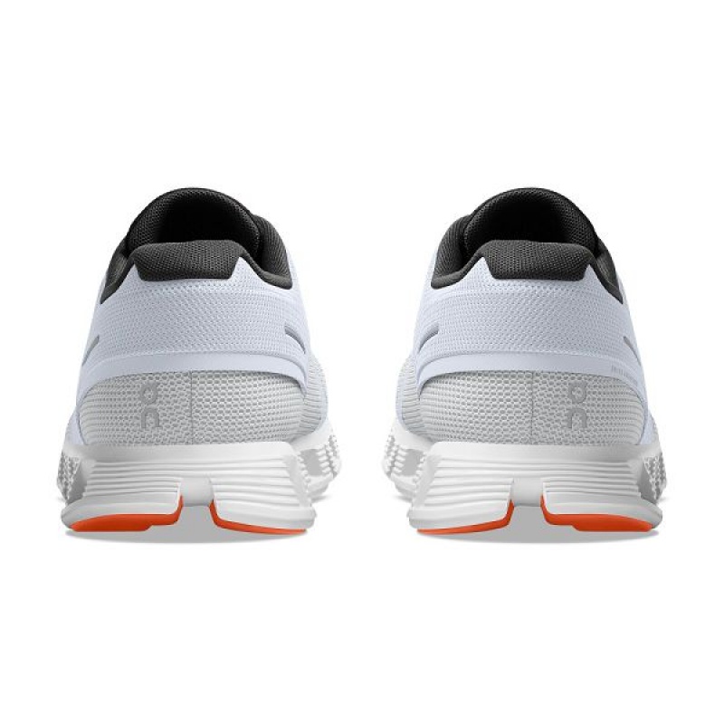 White / Orange Men's On Running Cloud 5 Push Sneakers | 1829503_PH