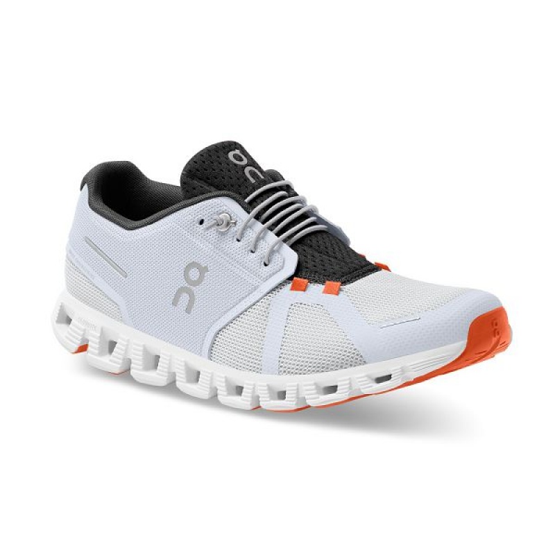 White / Orange Men's On Running Cloud 5 Push Sneakers | 1829503_PH