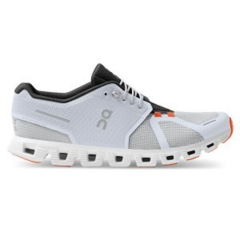 White / Orange Men\'s On Running Cloud 5 Push Sneakers | 1829503_PH