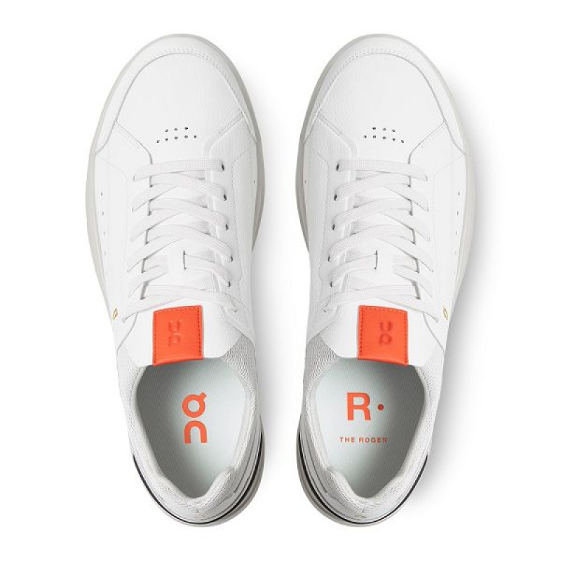 White / Orange Men's On Running THE ROGER Centre Court Sneakers | 2894056_PH