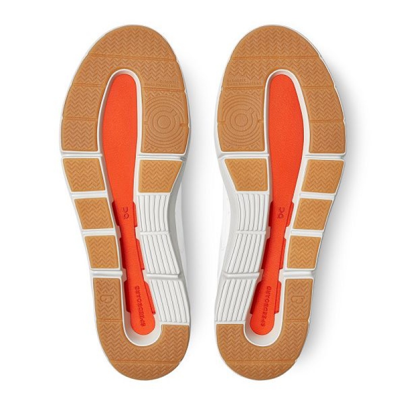 White / Orange Men's On Running THE ROGER Centre Court Sneakers | 2894056_PH