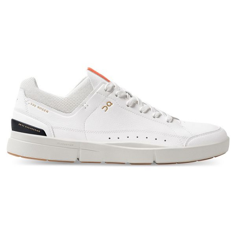 White / Orange Men\'s On Running THE ROGER Centre Court Sneakers | 2894056_PH