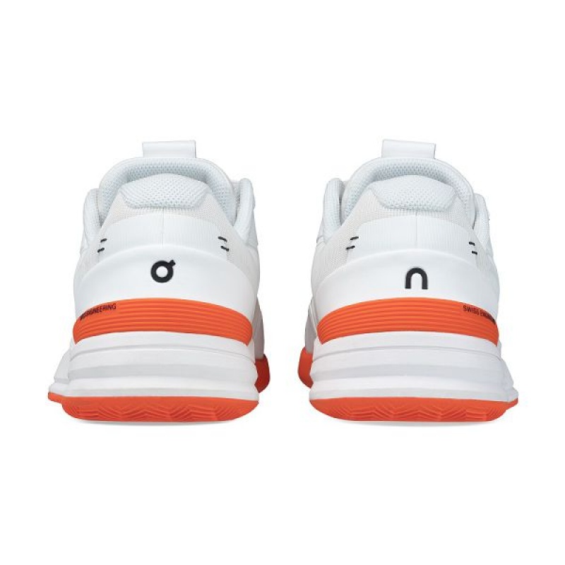 White / Orange Men's On Running THE ROGER Pro Clay Tennis Shoes | 1504978_PH