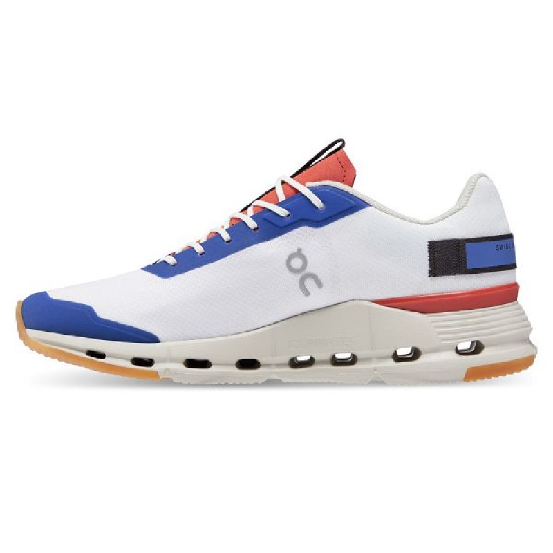 White / Orange Women's On Running Cloudnova Form Sneakers | 1860392_PH