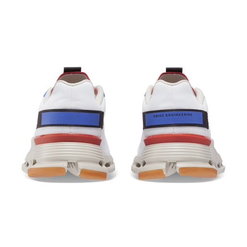 White / Orange Women's On Running Cloudnova Form Sneakers | 1860392_PH